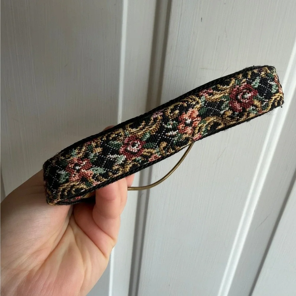 Vintage 1950's Walborg French Country Tapestry Woven‎ Clutch Purse